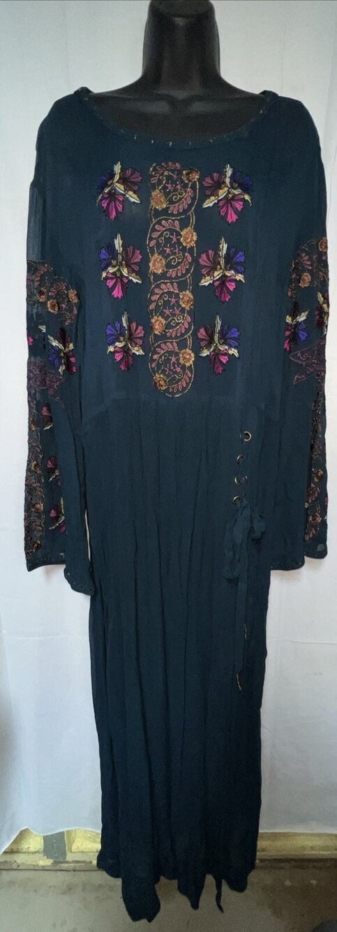 Free People Floral Maxi Top Cover Up